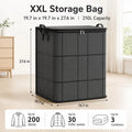 Spacious Moving Storage Bin – Large Capacity Zippered Fabric Organizer for Bedding & Clothes