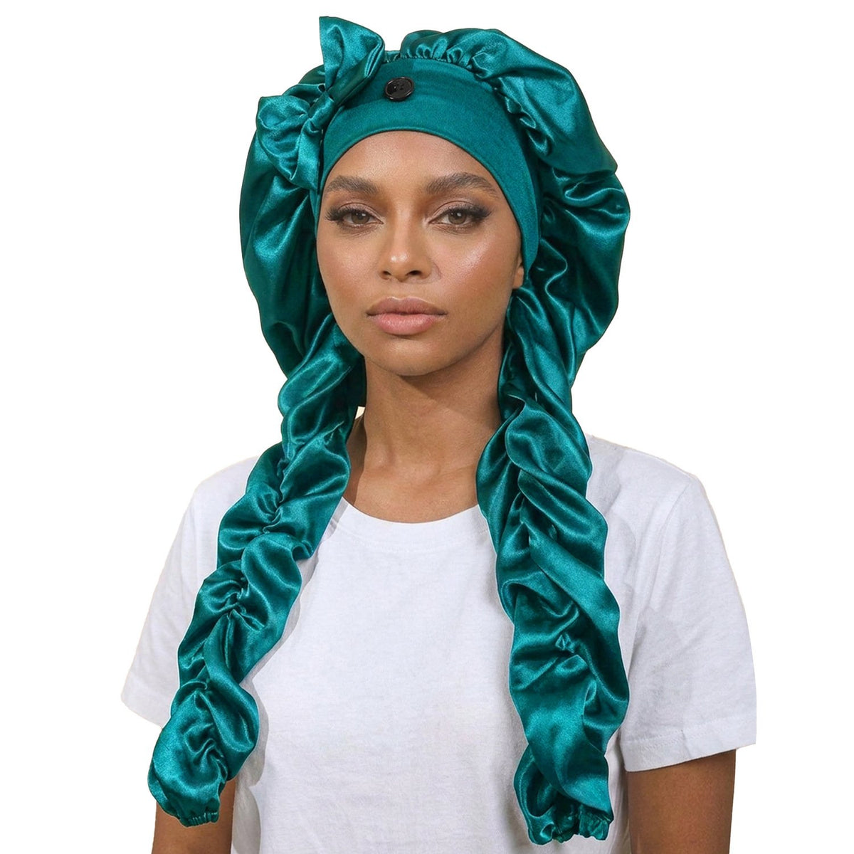 Satin/Silk Bonnet for Long Curly Hair