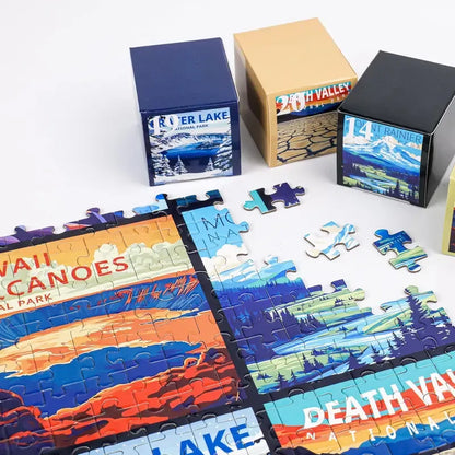 🧩✈️ Travel Series 24 Mini Pack – 1000-Piece Jigsaw Puzzles with 8 Stickers & 3 Travel Themes! 🌍🏞️✨
