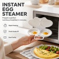 🥳2026 HOT SALE🥳💞50K+ SOLD! Microwave Egg Poacher – Dual‐cavity, non‐stick & easy clean. Healthier than frying