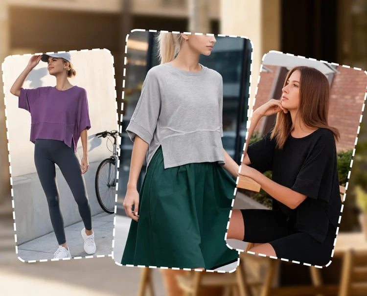 ❤️ Last Day 50% OFF✨-👚Solid Color Flared Sleeve T-Shirt for Effortless Everyday Style & Feminine Charm ✨