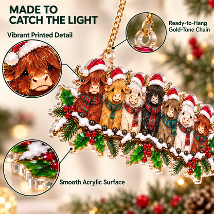 🎄✨ Whimsical Winter Suncatchers – 10 Shatterproof Stained-Glass Style Window Hangings! 🌟🏠