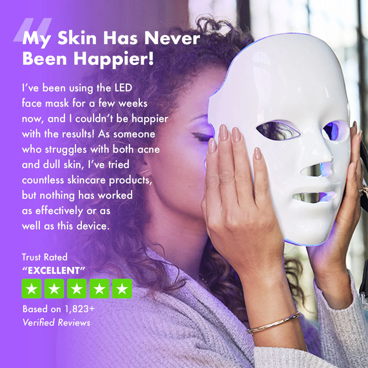 Red Light Therapy Facial Mask (+7 Beneficial Colors)