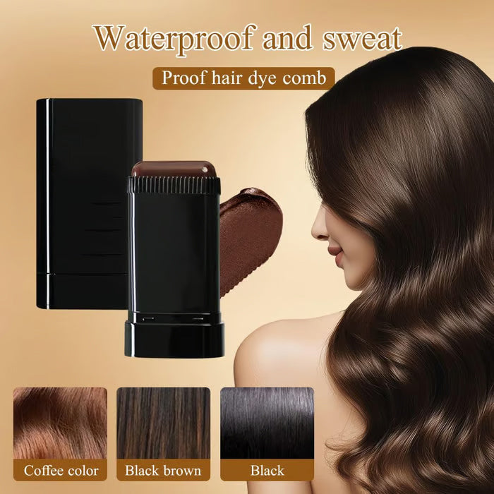 Portable Hair Dye Comb for Gray Hair Coverage