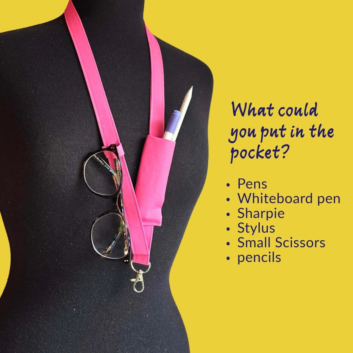 🔥LAST DAY 50% OFF - 👩‍🏫NEW UPGRADED Plain Fabric Pen Lanyards