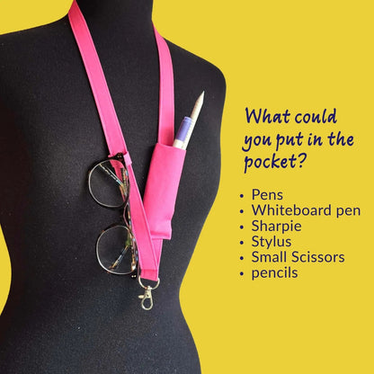 🔥LAST DAY 50% OFF - 👩‍🏫NEW UPGRADED Plain Fabric Pen Lanyards