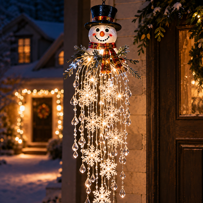 🔥LAST DAY 50% OFF❄️Christmas Hanging Snowflake & Crystal LED Light | Sparkling Porch & Holiday Decor✨