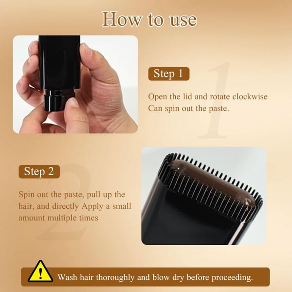 Portable Hair Dye Comb for Gray Hair Coverage
