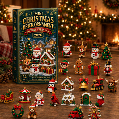 ⏳ Last day to save 50% – 🎄 Mini-Brick Christmas Ornament Advent Calendar | 24 unique festive buildable designs 🧱