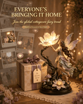 🎁💖Moonflower Fairy Accent Lamp, Light up with Warm White Lights🔥🤩
