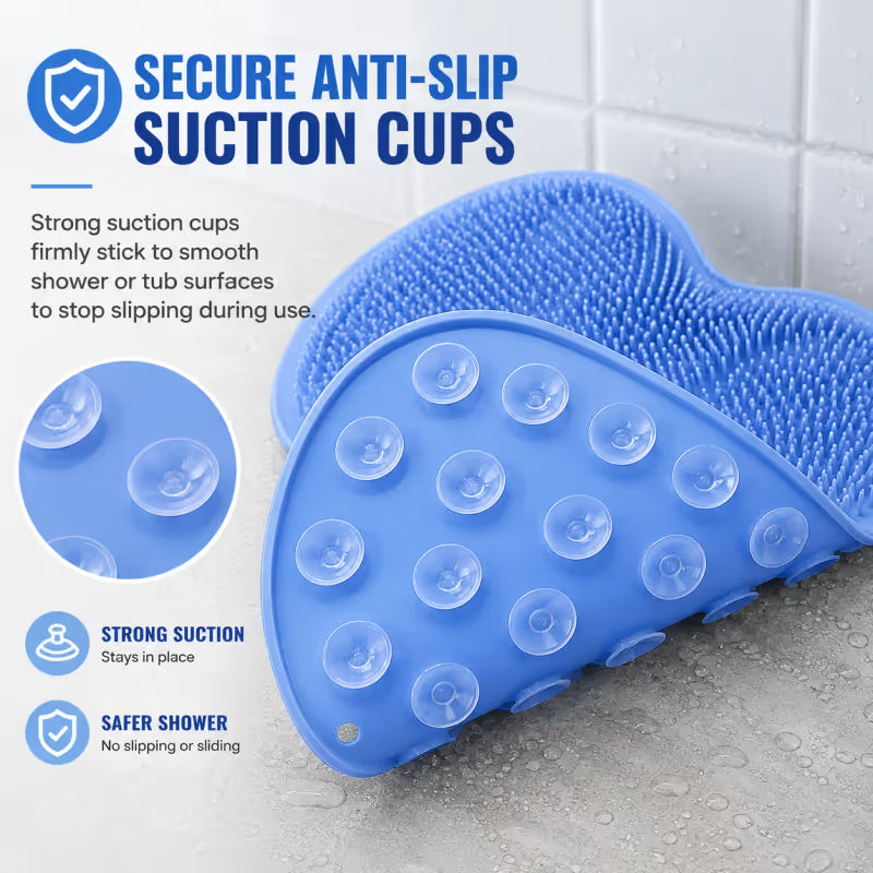 🧼🚿✨ Back & Foot Shower Cleansing Brush | Exfoliating Body Scrubber Massage Tool🦶💦✨