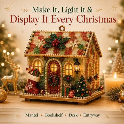 🎄✨ DIY Glowing Coastal Christmas Cottage Kit – Easy Crafting & Festive Coastal Charm! 🏡💖