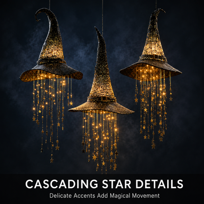 🔥50% Off Last Day🔥Lighted Witch Hat Hanging Chime