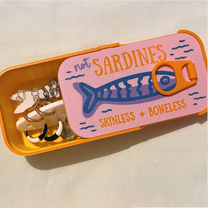 🔥Last Day Limited Sale🐟Sardines Jewelry Box | Vintage Sardine Tin Design