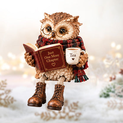 🦉📚 Book Lover Owl Shelf Sitter – Charming Décor for Cozy Reading Spaces! ✨🏡