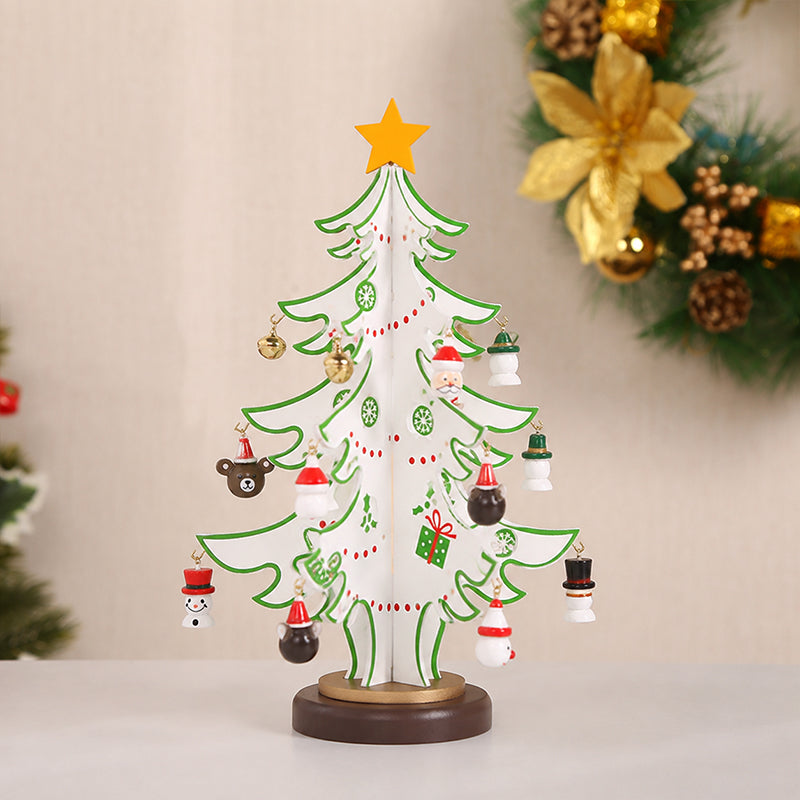 🎄 DIY Wooden Christmas Tree Ornament — Tabletop Festive Decor Kit