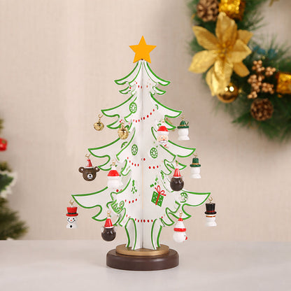 🎄 DIY Wooden Christmas Tree Ornament — Tabletop Festive Decor Kit