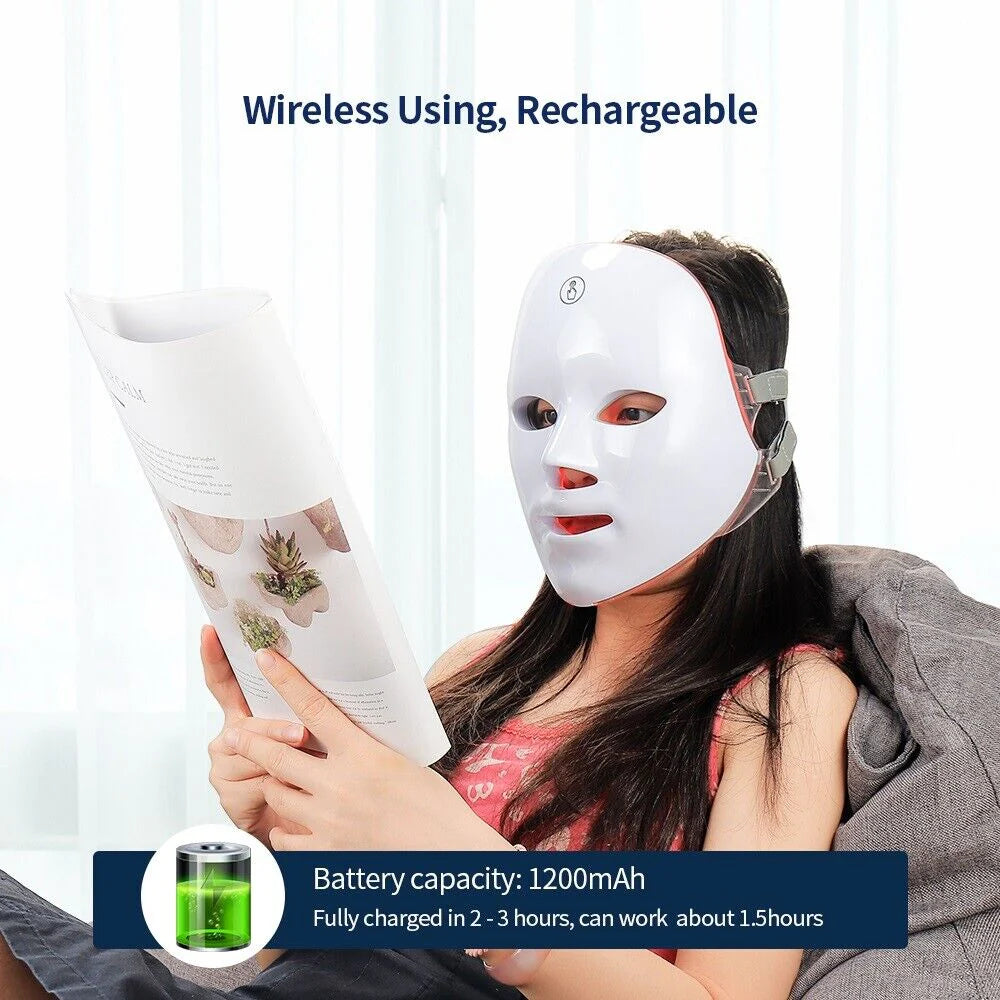 Red Light Therapy Facial Mask (+7 Beneficial Colors)