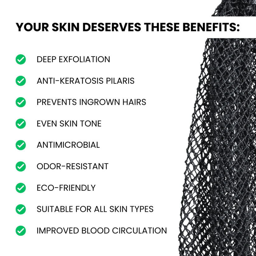 Exfoliating Net Sponge(100% Authentic African )