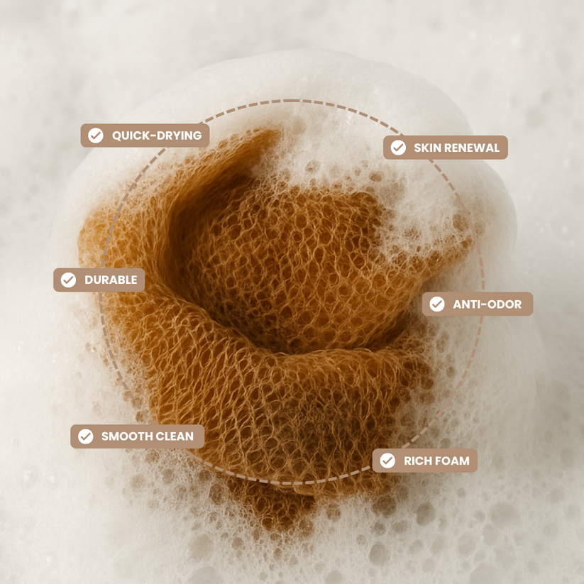 Exfoliating Net Sponge(100% Authentic African )