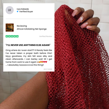 Exfoliating Net Sponge(100% Authentic African )