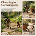 🐾✨ Rustic Dachshund Metal Sculpture – Charming Farmhouse & Garden Decor 🏡🐶
