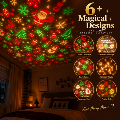 🔥LAST DAY 50% OFF✨🎄Christmas Projector | HD Holiday Lights for Magical Indoor & Outdoor Decor 🎅💡