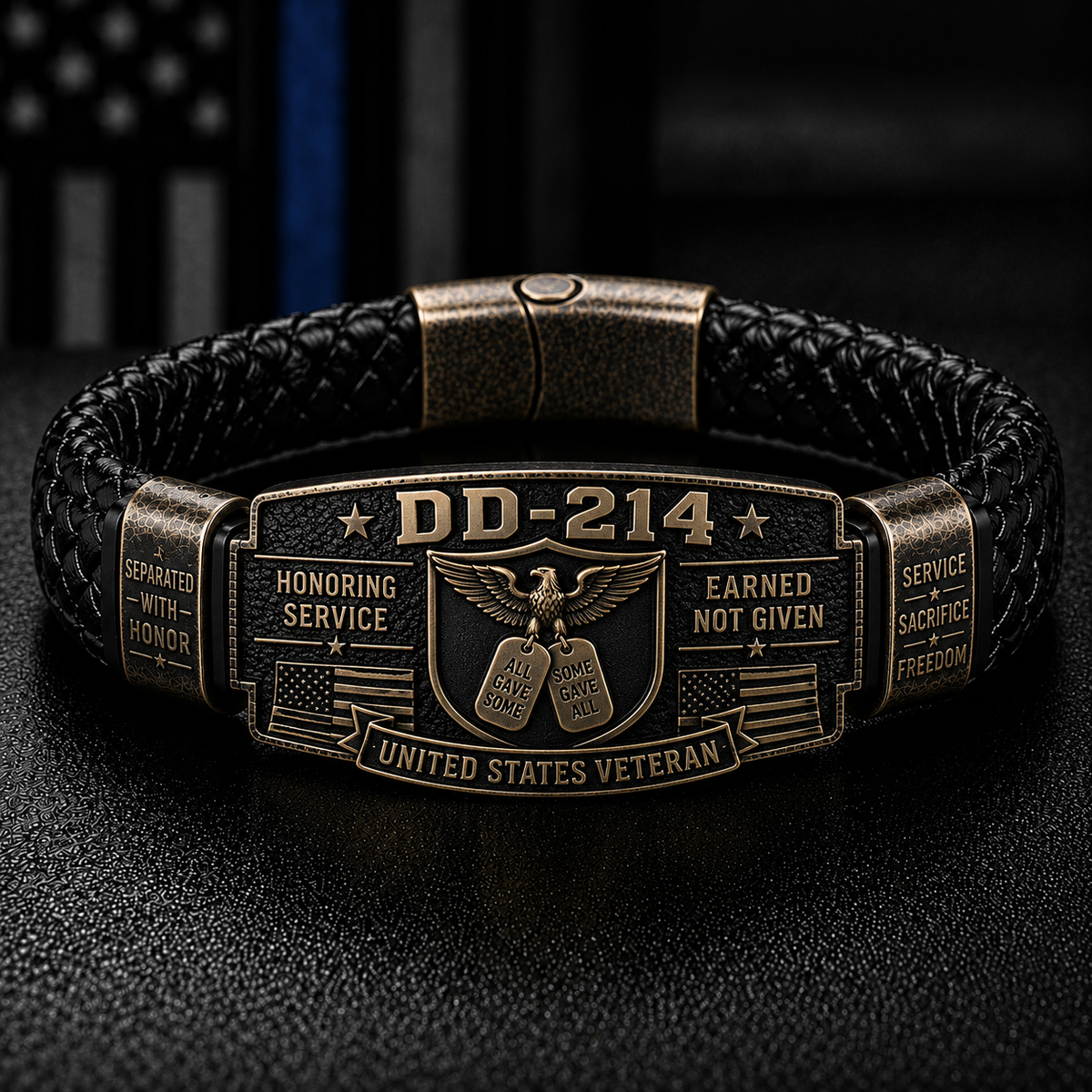 💥LAST DAY 50% OFF🔥DD-214 Veteran Honor Bracelet - Made By VETERAN 'Robert Smith'