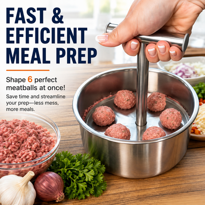 🥩✨ Stainless Steel Meatball Shaper – Quick, Even & Perfect Every Time! 🍖👌