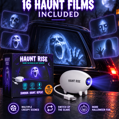 🎃 Halloween Window Projector 👻 16 Spooky Films USB Powered Holiday Decor