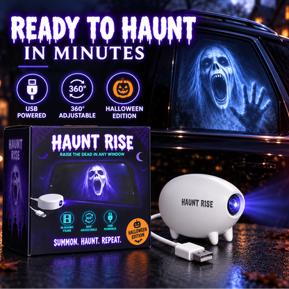 🎃 Halloween Window Projector 👻 16 Spooky Films USB Powered Holiday Decor
