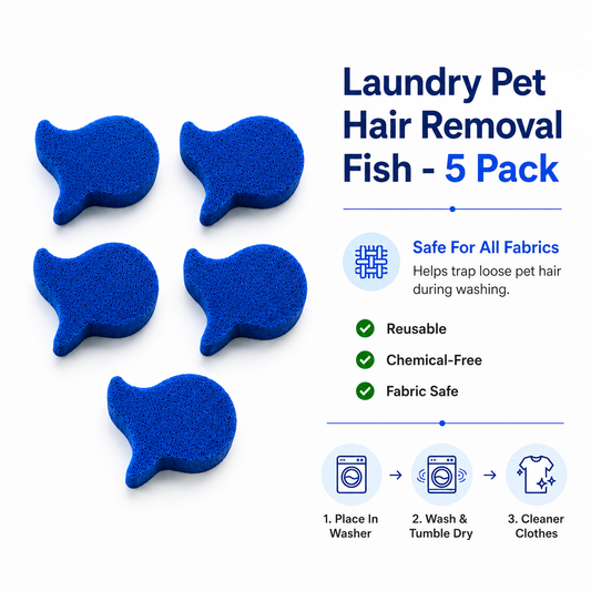 Laundry Pet Hair Removal Fish - 5 Pack