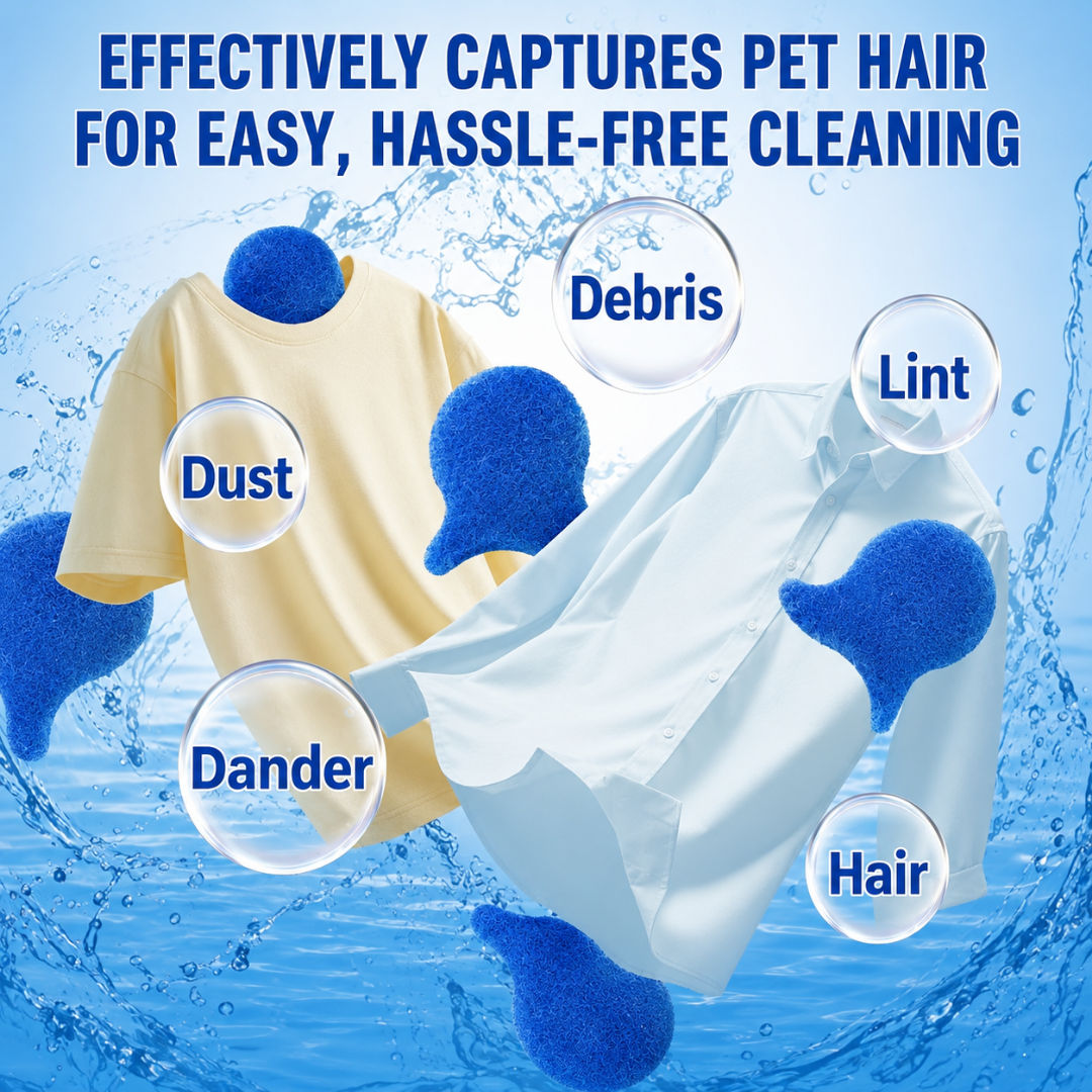 Laundry Pet Hair Removal Fish - 5 Pack