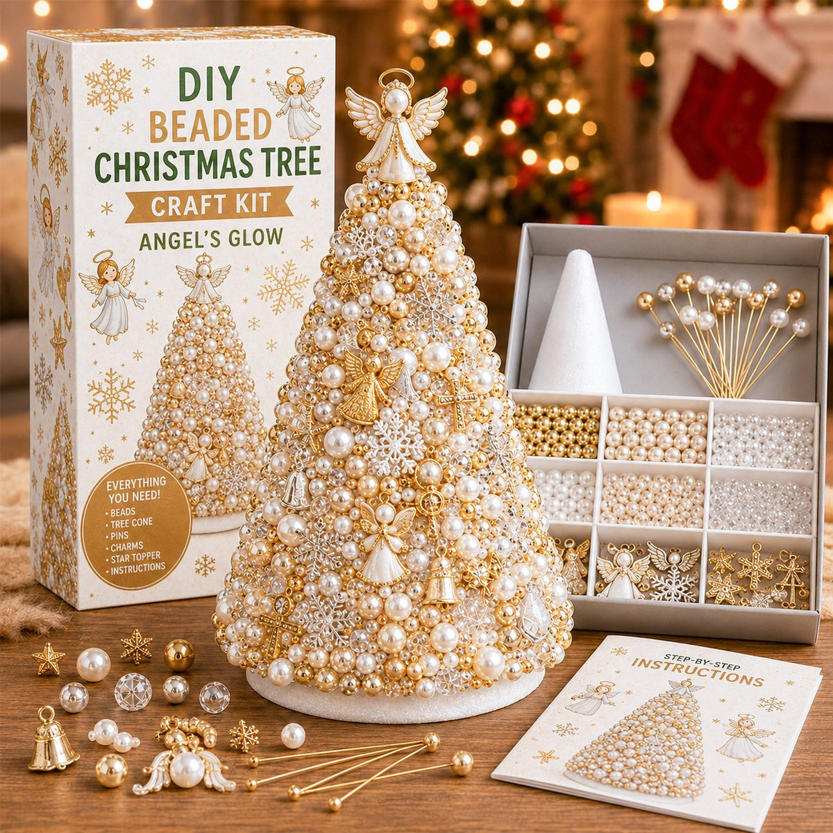 🎁 Last Day 50% OFF✨- DIY Beaded Christmas Tree Craft Kit