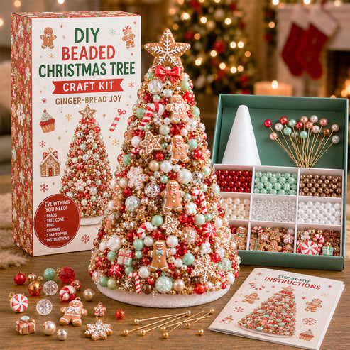 🎁 Last Day 50% OFF✨- DIY Beaded Christmas Tree Craft Kit