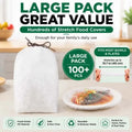 🔥100 PCS Disposable Stretch Food Covers for Bowls & Plates