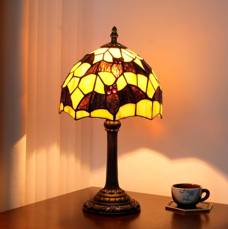 🎃 Halloween Tiffany Style Resin Themed Table Lamp