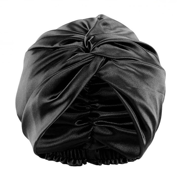 Luxury Satin Sleep Turban- Double Lined 19 Momme Silk Turban