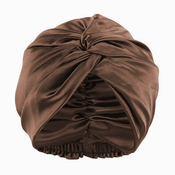 Luxury Satin Sleep Turban- Double Lined 19 Momme Silk Turban