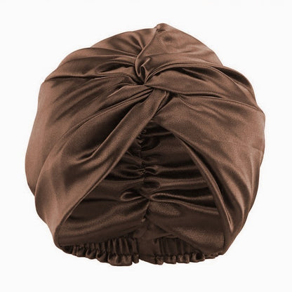 Luxury Satin Sleep Turban- Double Lined 19 Momme Silk Turban
