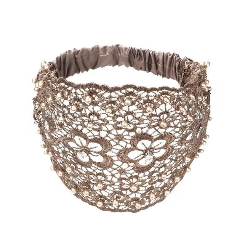 Boho Headbands,Pearl Lace Headband