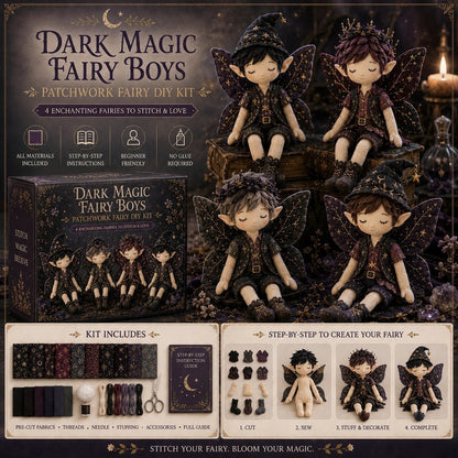 ✨ Christmas Magic Patchwork Fairy DIY Kit