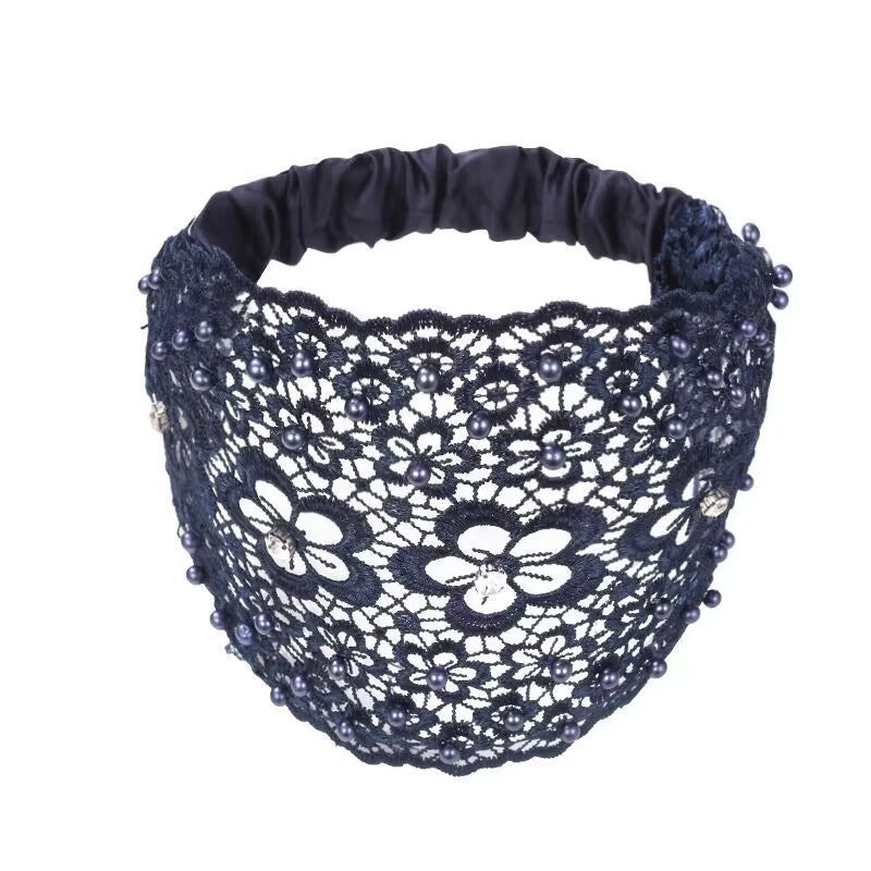 Boho Headbands,Pearl Lace Headband
