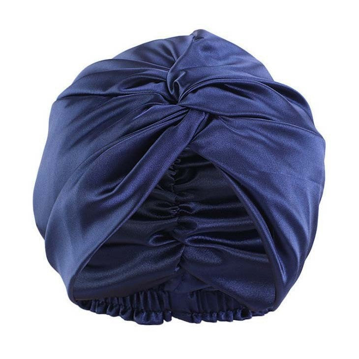 Luxury Satin Sleep Turban- Double Lined 19 Momme Silk Turban