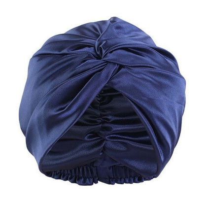 Luxury Satin Sleep Turban- Double Lined 19 Momme Silk Turban
