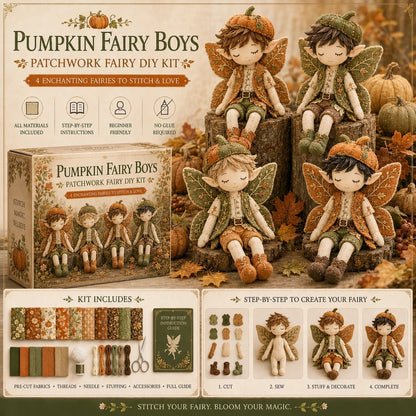 ✨ Christmas Magic Patchwork Fairy DIY Kit