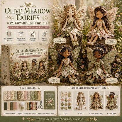 ✨ Christmas Magic Patchwork Fairy DIY Kit