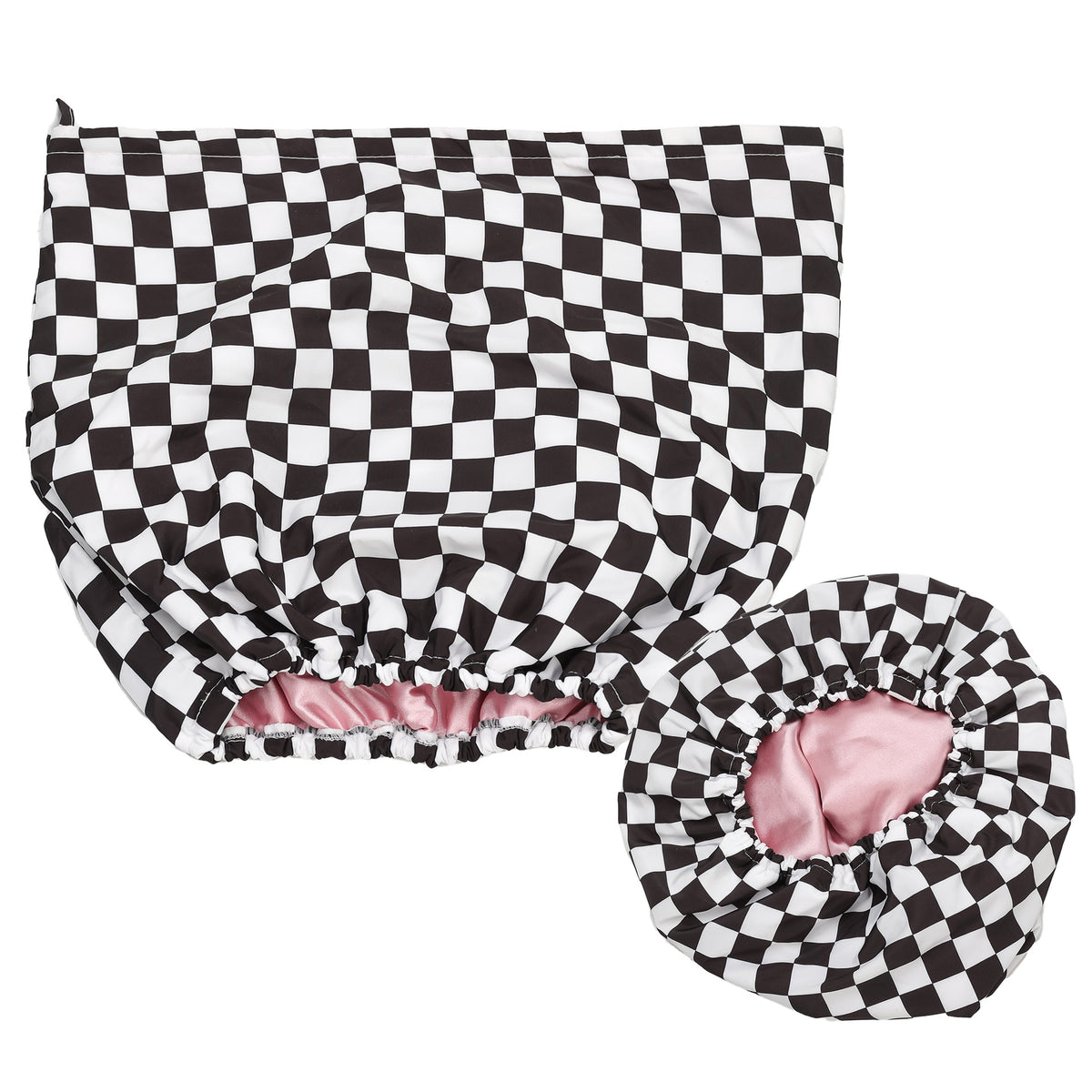 Satin Lined Flexi Shower Cap For Long & Short Hair