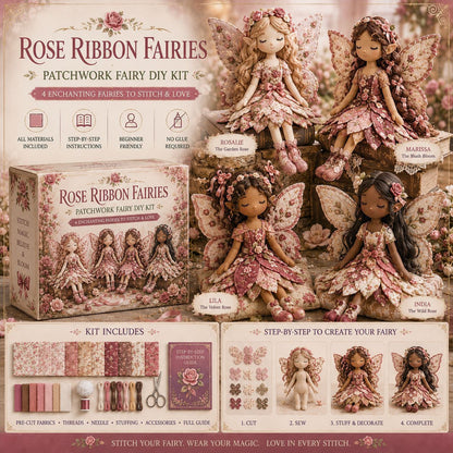 ✨ Christmas Magic Patchwork Fairy DIY Kit