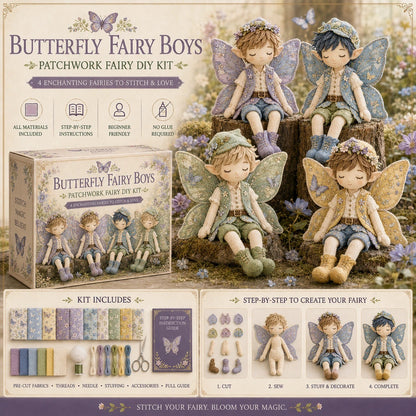 ✨ Christmas Magic Patchwork Fairy DIY Kit